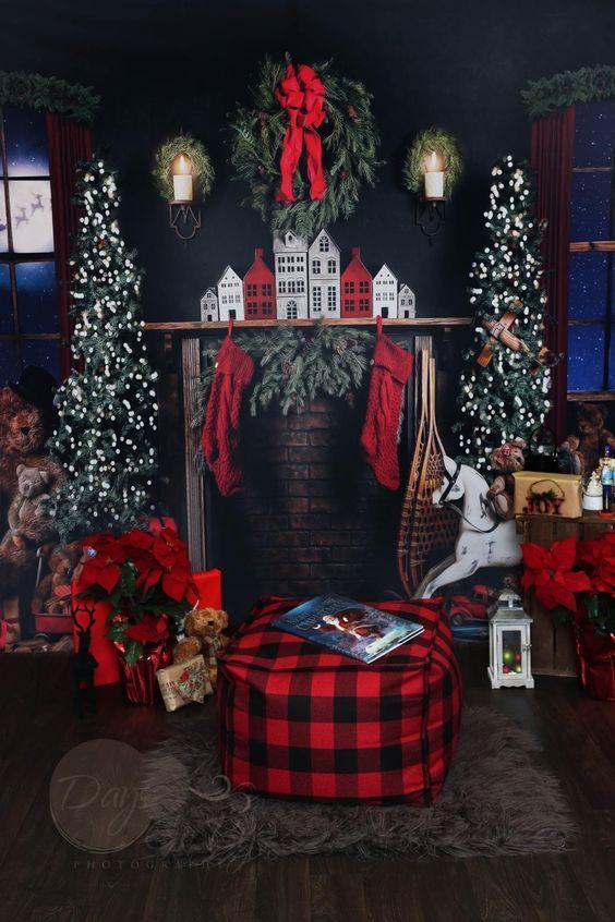 χριστουγεννιάτικη-διακόσμηση-στο-τζάκι-με-σκούρα χρώματα-ιδέες- χριστουγεννιάτικη-διακόσμηση-στο-τζάκι-με-σκούρα χρώματα-ιδέες-