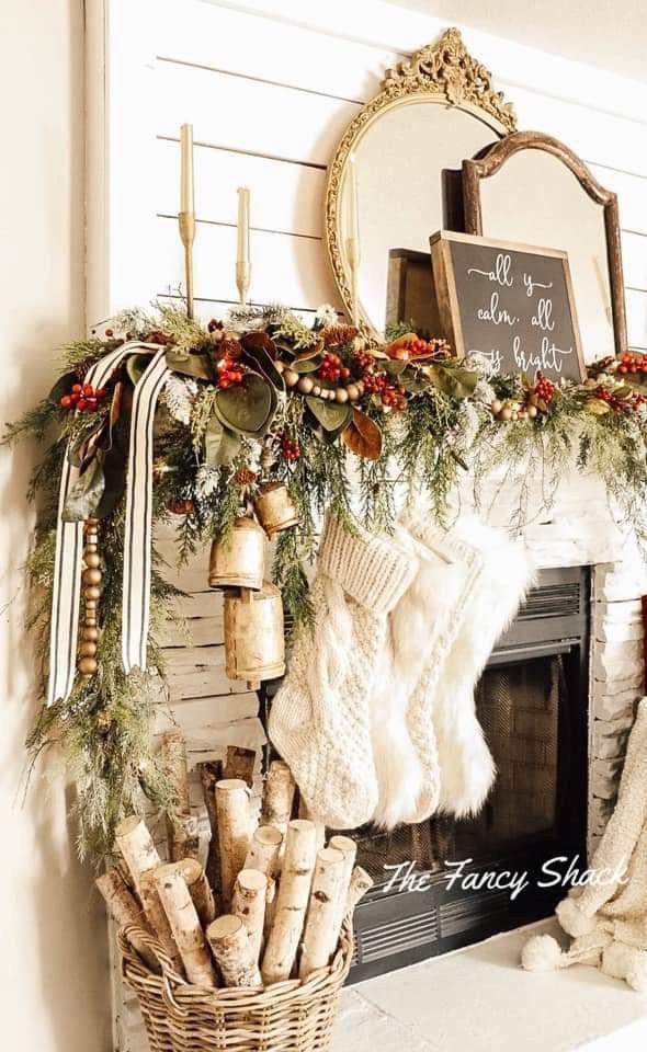 ιδέες-διακόσμησης-στο-τζάκι-Χριστούγεννα 2022- ιδέες-διακόσμησης-στο-τζάκι-Χριστούγεννα 2022-