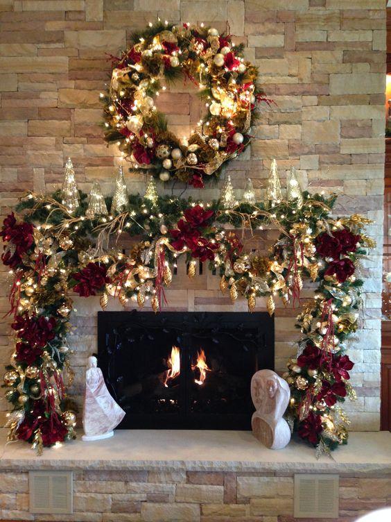 ιδέες-διακόσμησης-στο-τζάκι-Χριστούγεννα 2022- ιδέες-διακόσμησης-στο-τζάκι-Χριστούγεννα 2022-