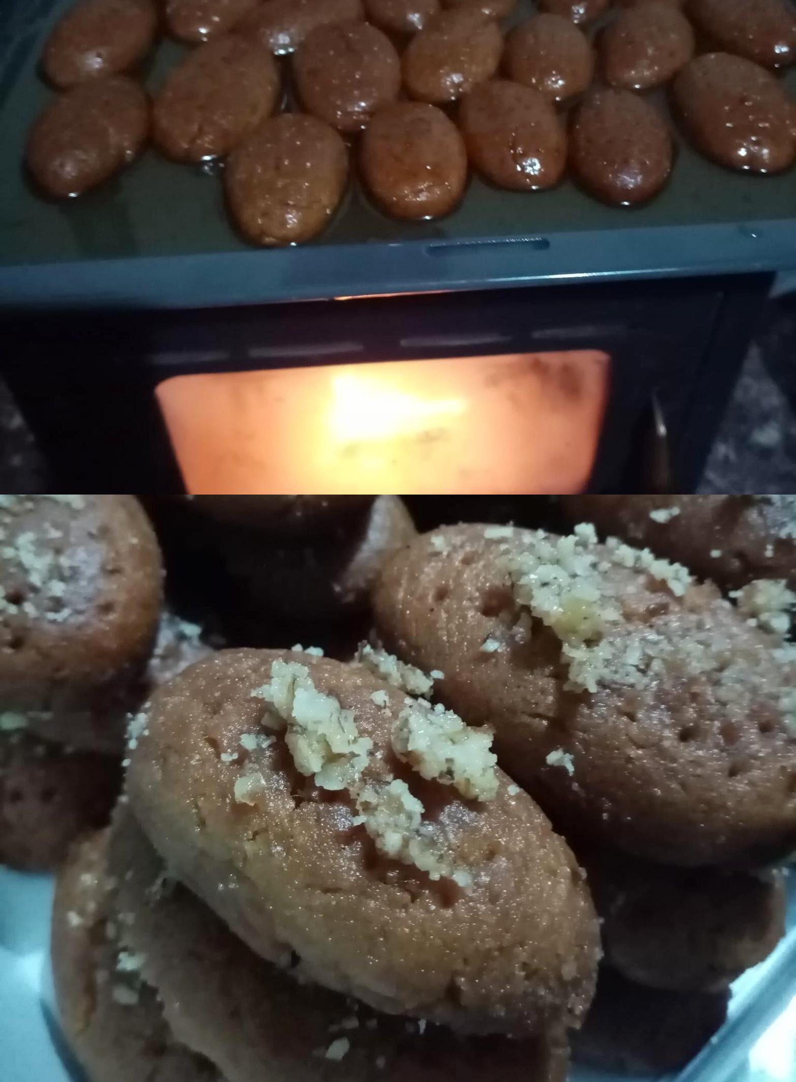 Μελομακάρονα στην ξυλόσομπα