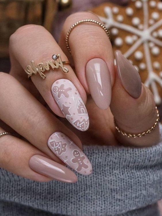 νύχια-με-χριστουγεννιάτικα σχέδια-Χριστούγεννα 2022 2023-τάσεις-