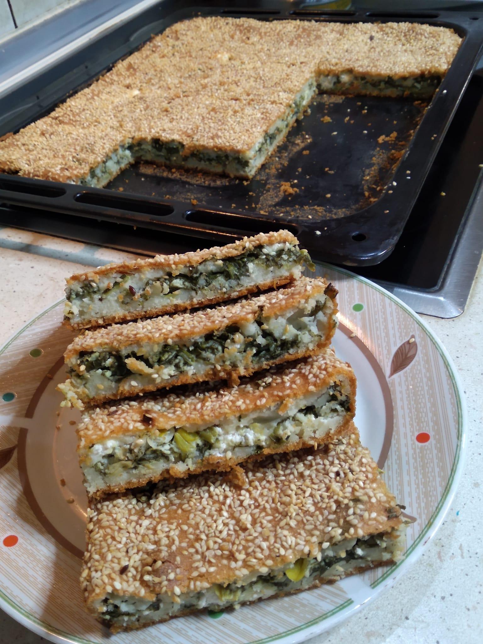 Σπανακοτυρόπιτα-χωρίς φύλλο-συνταγή-