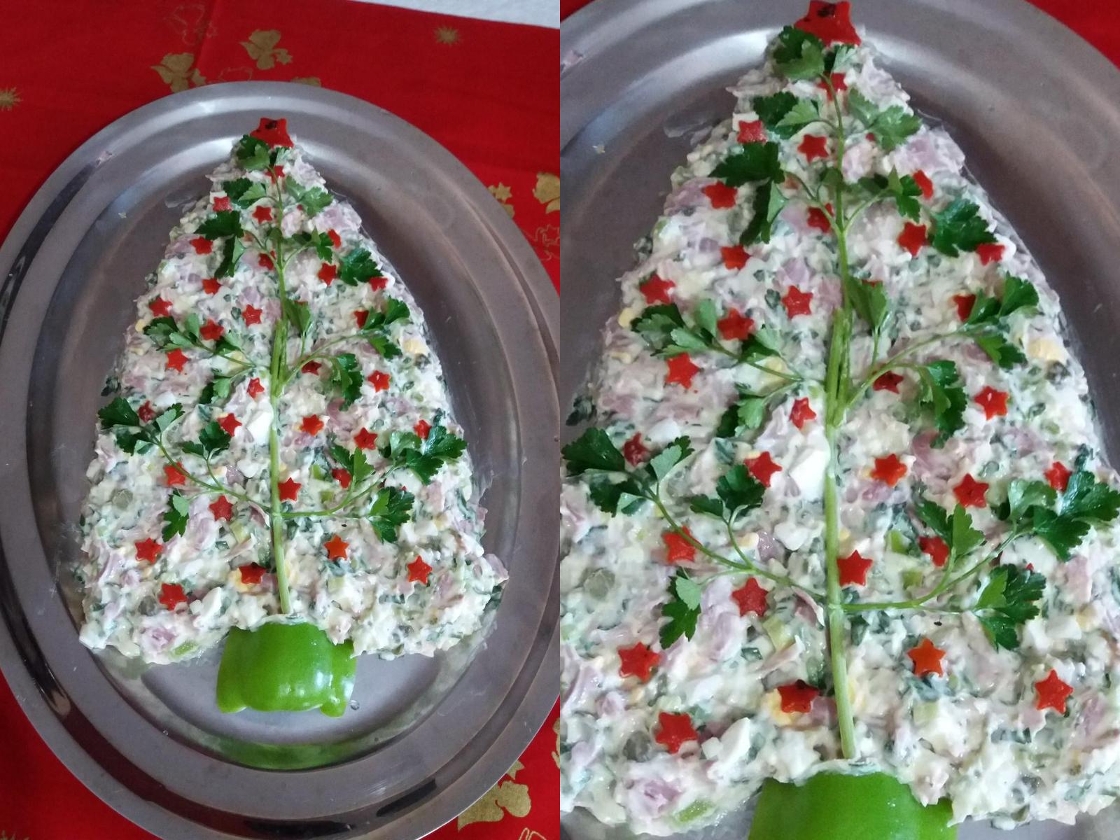 σαλάτα-χριστουγεννιάτικο δέντρο-συνταγή-