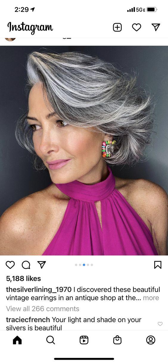 Φυσικά γκρι μαλλιά : 10 ιδέες για εσένα που αποφάσισες να αφήσεις τα μαλλιά σου στο φυσικό τους χρώμα