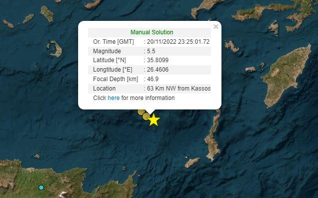 Σεισμός 5,5 Ρίχτερ στην Κρήτη – Tι λέει ο Ευθ. Λέκκας για την προειδοποίηση για Τσουνάμι