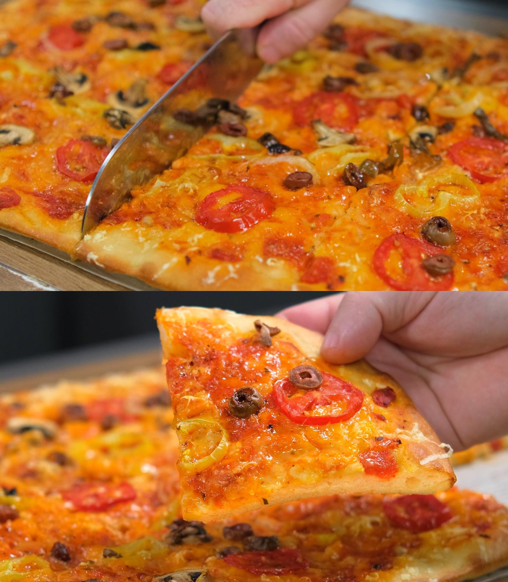 Χωριάτικη νηστίσιμη πίτσα του Παναγιώτη Παπαδάκη