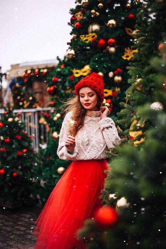 κόκκινη-φούστα-με-τούλι-και-κόκκινο-σκούφο-ιδέες-