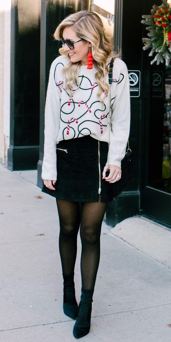 ιδέες-για-χριστουγεννιάτικο ντύσιμο-με-φούστα-Χριστούγεννα 2022-