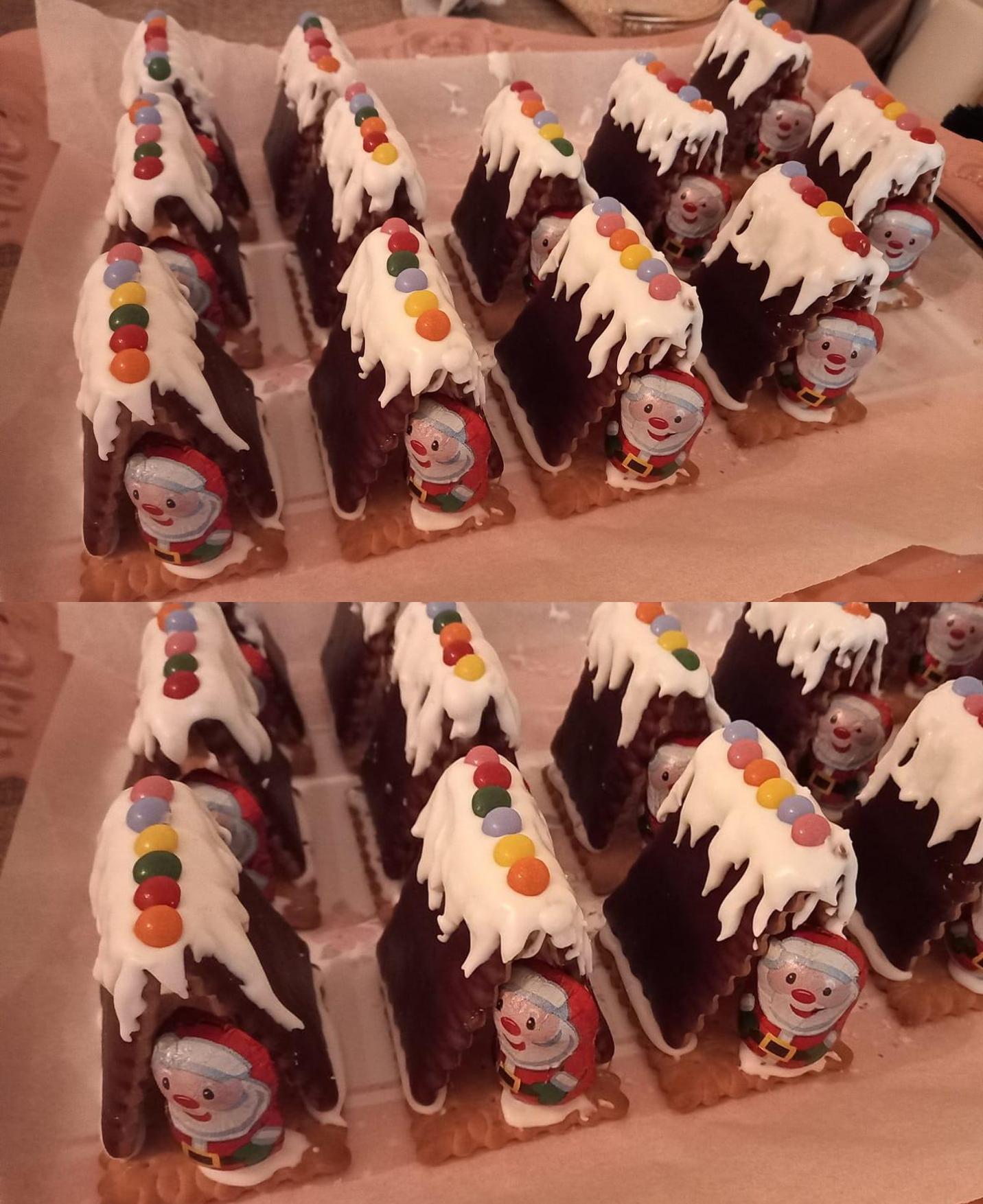 Χριστουγεννιάτικα κεράσματα Σπιτάκια