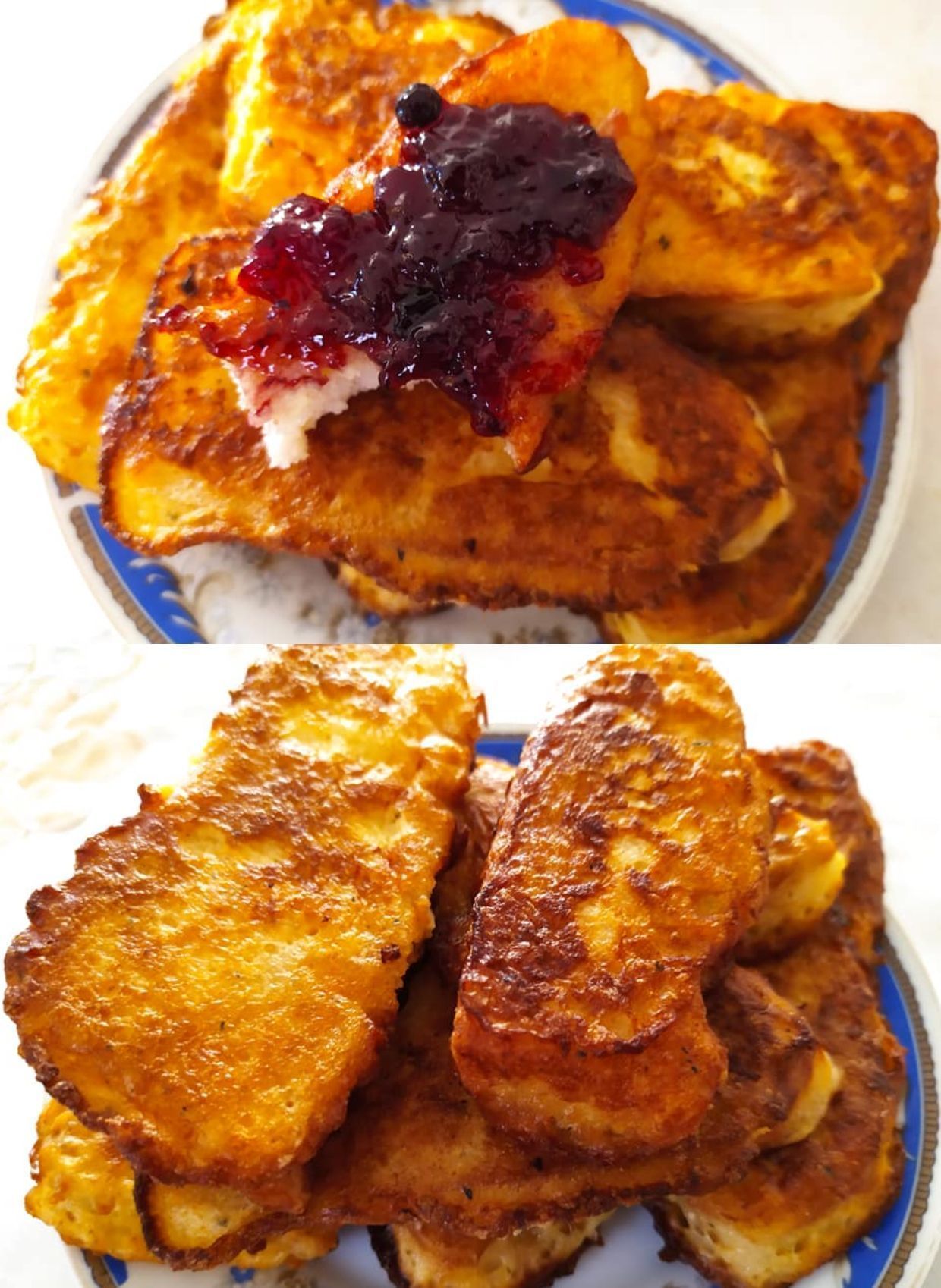 Αφράτες αυγόφετες με γιαούρτι