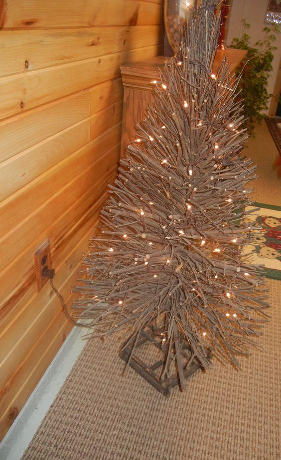 χριστουγεννιάτικη διακόσμηση-με-ξερά κλαδιά-ιδέες-Χριστούγεννα 2022-