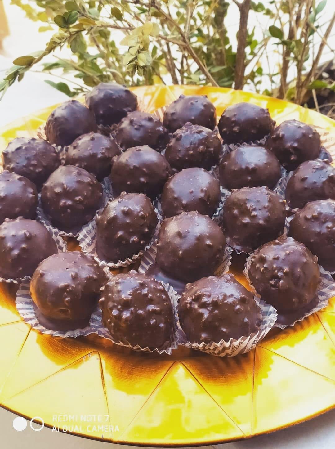 Σοκολατάκια-Ferrero Rocher-συνταγή-