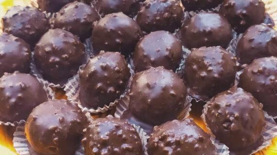 Σοκολατάκια-Ferrero Rocher-συνταγή-