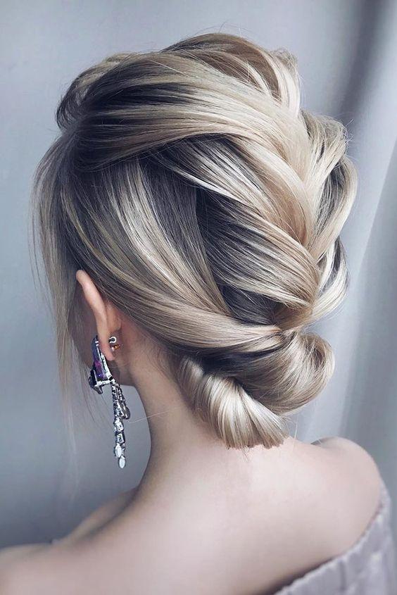 γαλλική πλεξούδα-με-χαμηλό κότσο-ιδέες-