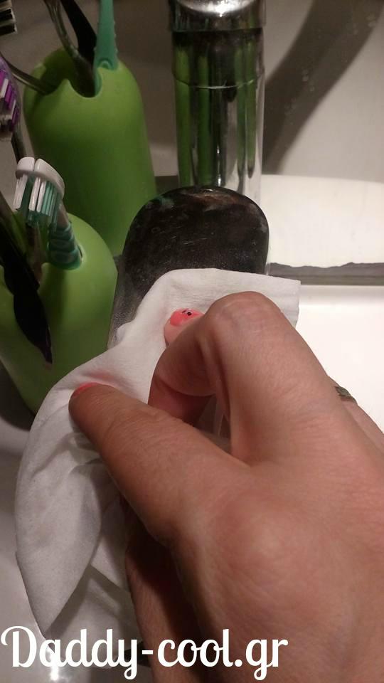 έξυπνα κόλπα-καθαριότητας-με-μωρομάντηλο-