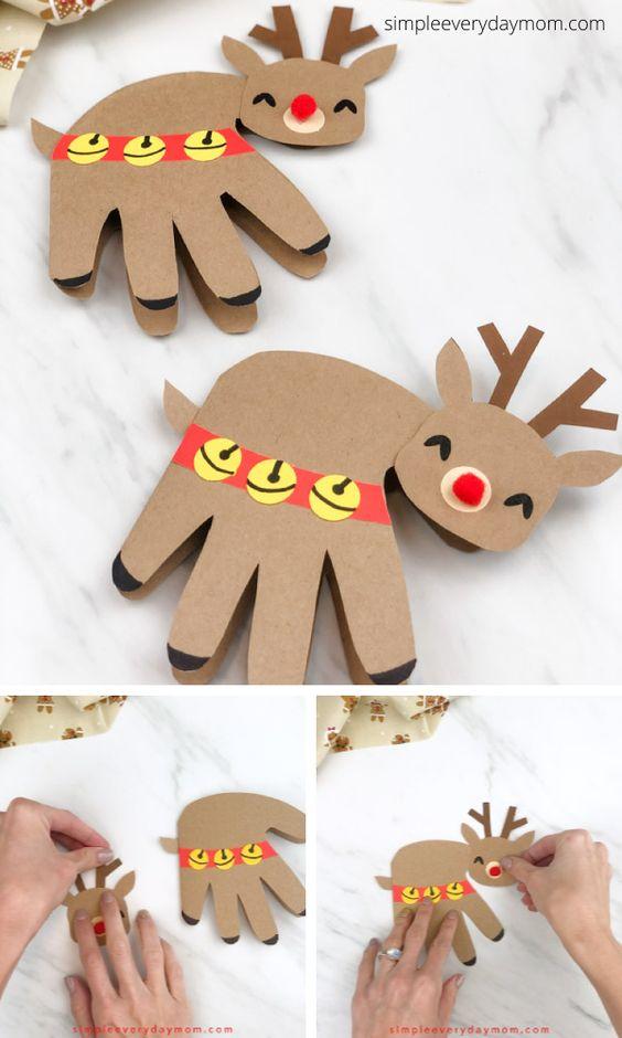 χριστουγεννιάτικη κάρτα-από-χαρτόνι-ιδέες-