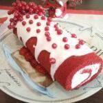 χριστουγεννιάτικος κορμός-red velvet-συνταγή-