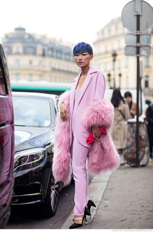 ροζ σακάκι-με-γούνα-ιδέες-