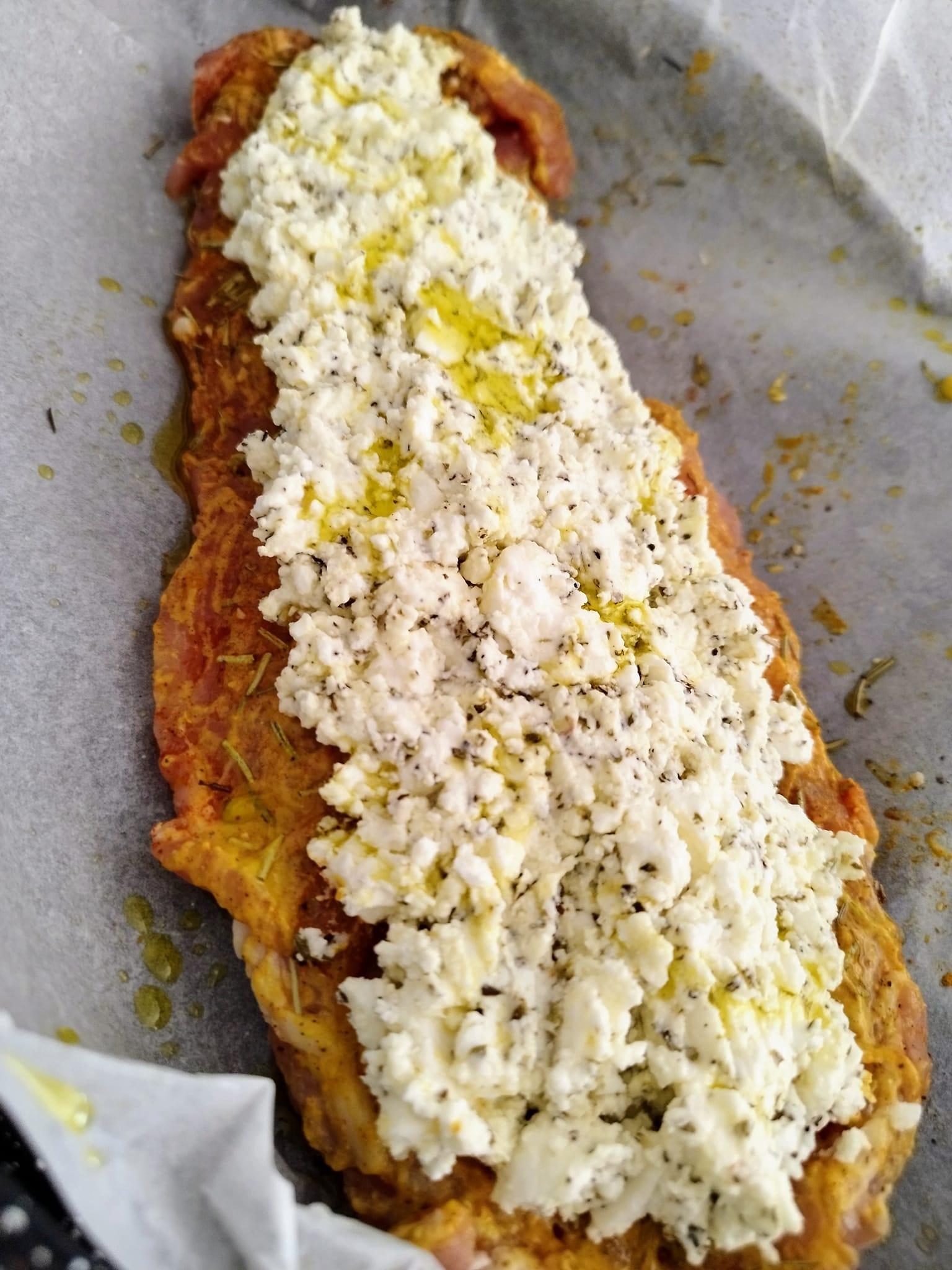 Ψαρονέφρι-γεμιστό-με φέτα-και-λιαστή ντομάτα-συνταγή-