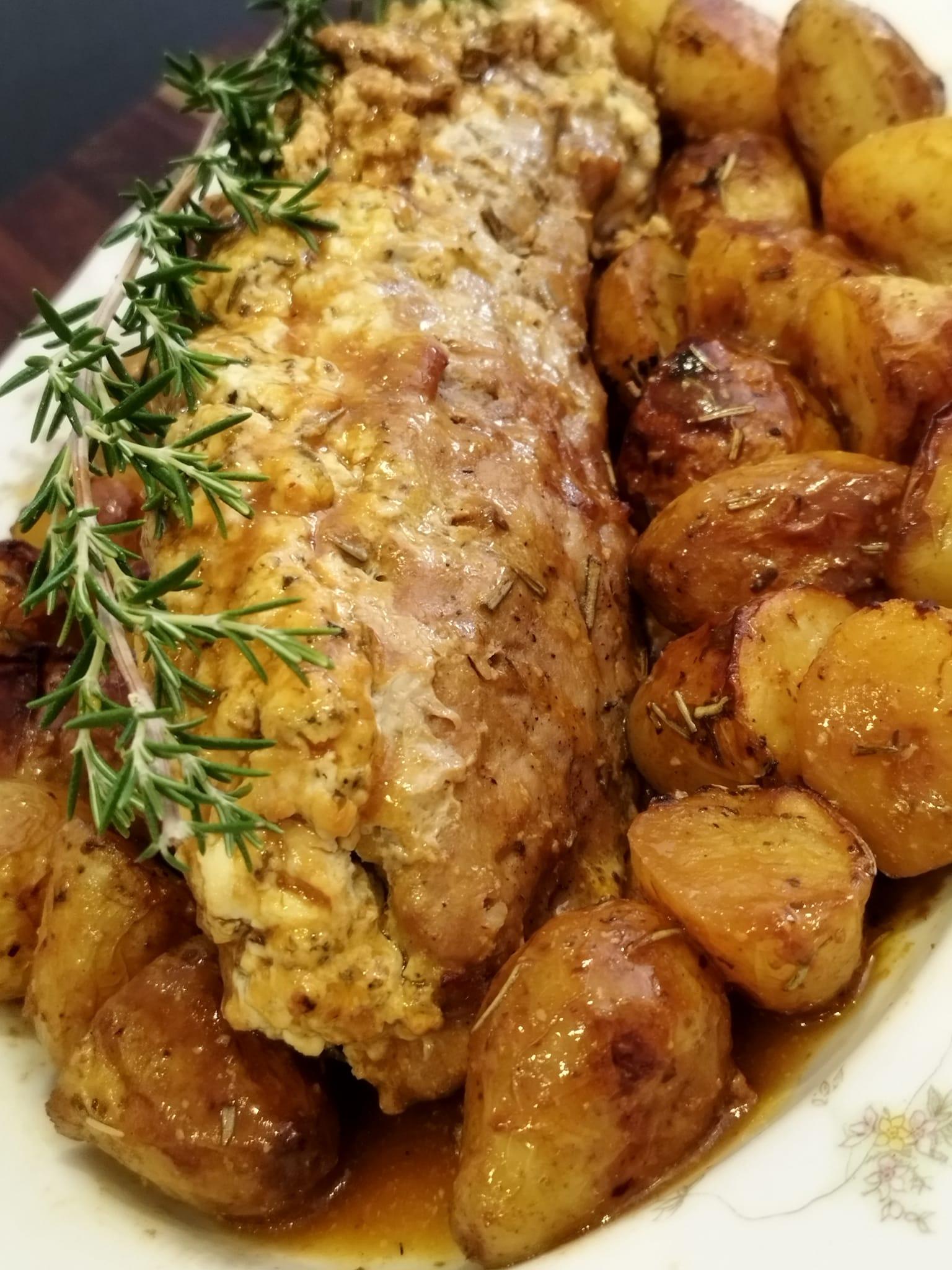 Ψαρονέφρι-γεμιστό-με φέτα-και-λιαστή ντομάτα-συνταγή-