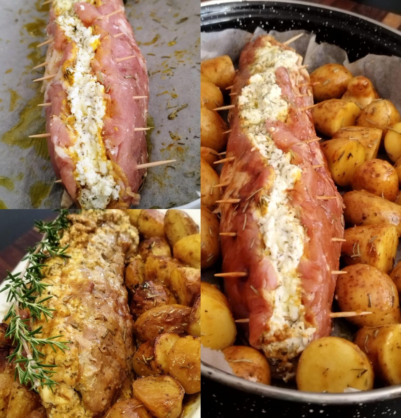 Ψαρονέφρι γεμιστό με φέτα και λιαστή ντομάτα για το γιορτινό τραπέζι