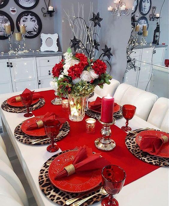 animal print-πιάτα-στο-χριστουγεννιάτικο τραπέζι-ιδέες-