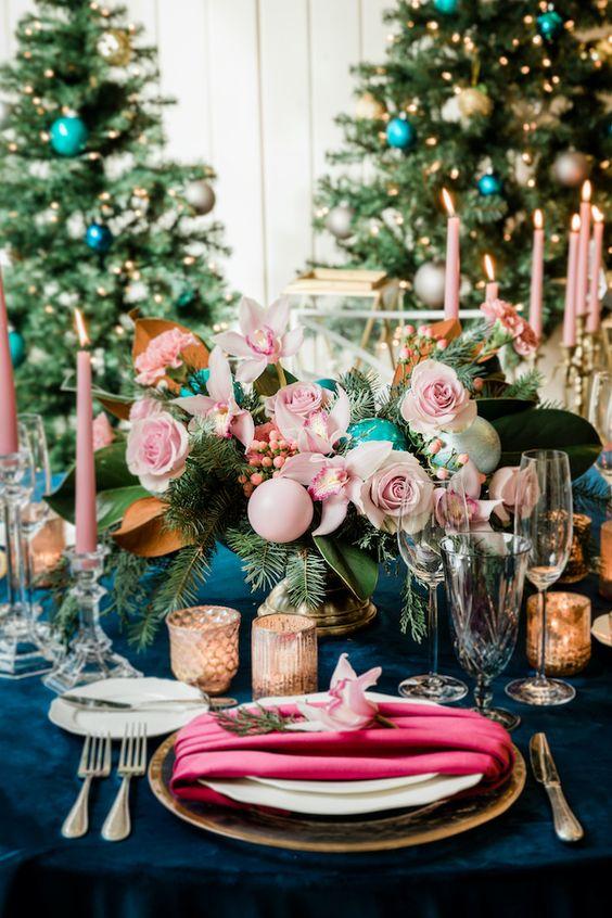 λουλούδια-στο-χριστουγεννιάτικο τραπέζι-ιδέες-