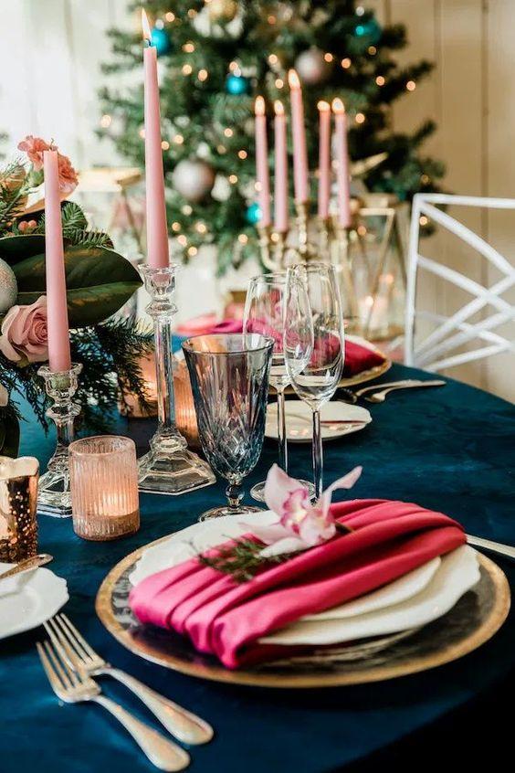 πως-να-τυλίξετε-την-πετσέτα-στο-χριστουγεννιάτικο μπουφέ-ιδέες-