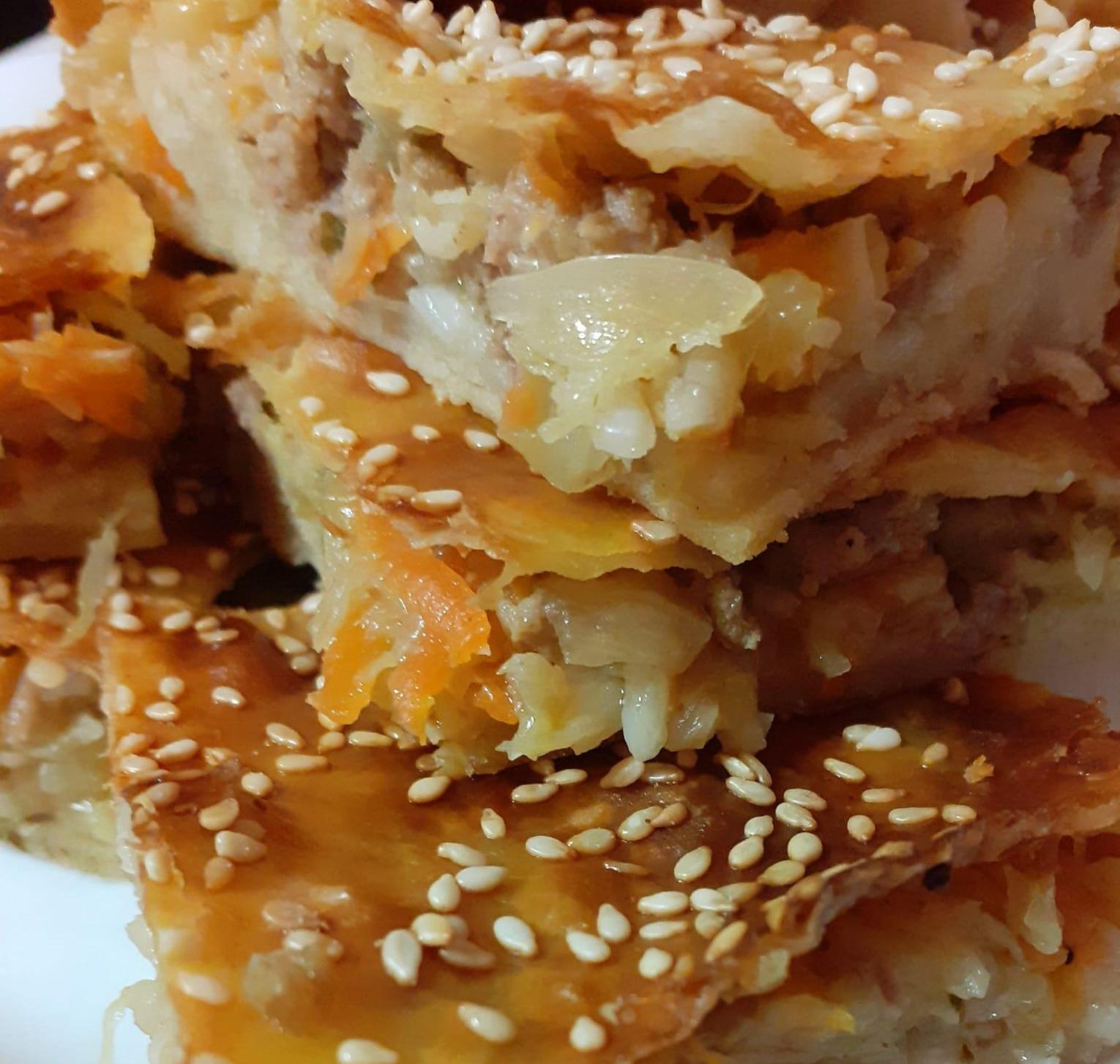 Λαχανόπιτα με κιμά για κολατσιό στο σχολείο