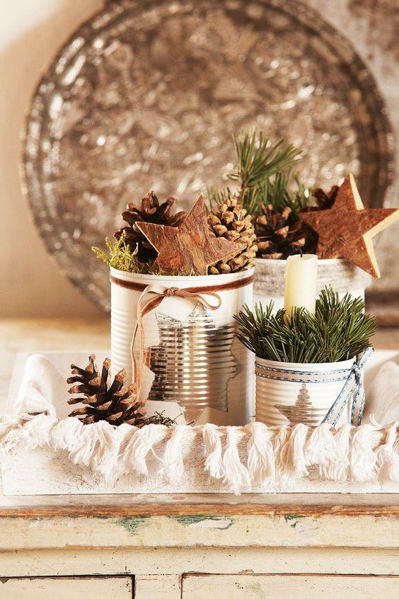 χριστουγεννιάτικα διακοσμητικά-με-στένσιλ-και-τενεκεδάκια-ιδέες-