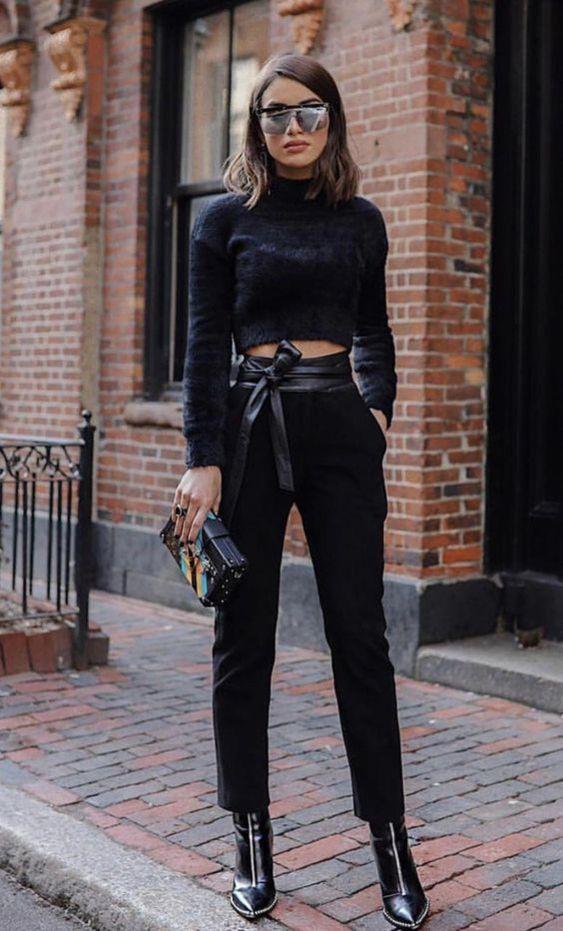 ιδέες-για-total black ντύσιμο-τα-Χριστούγεννα-και-την-Πρωτοχρονιά-