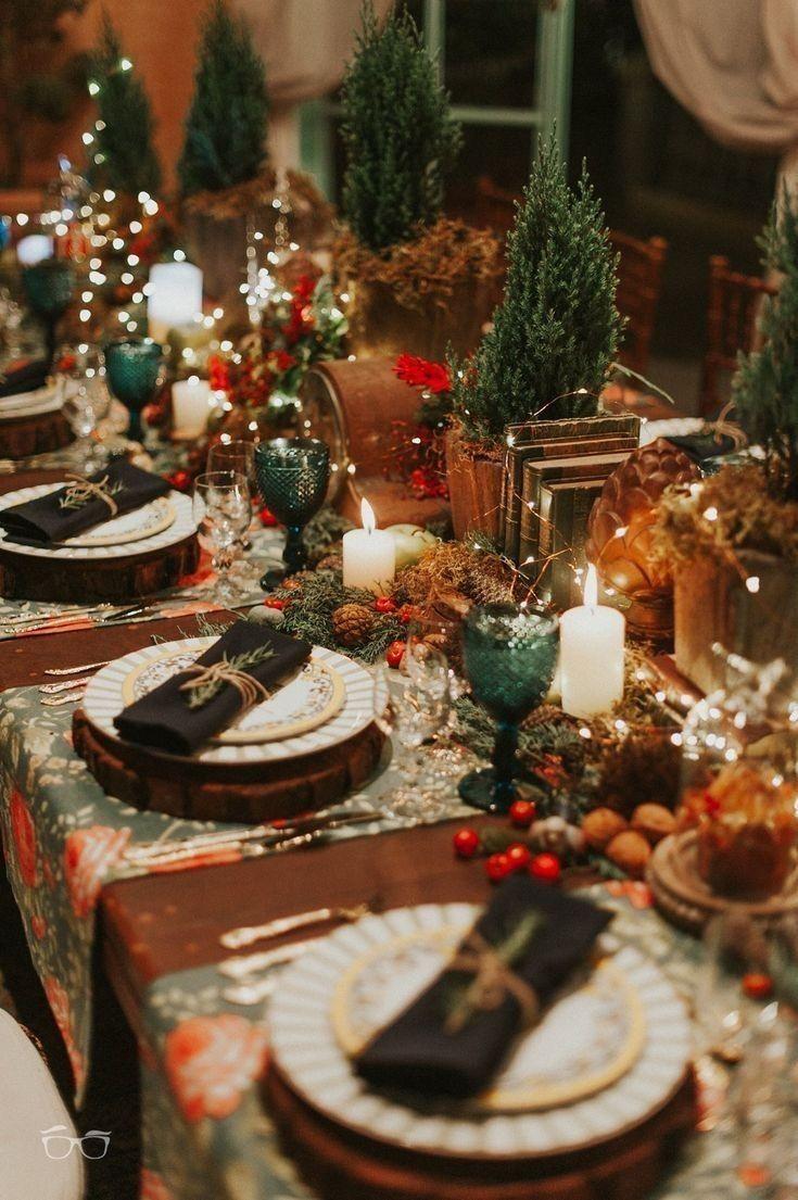 ιδέες-για-διακόσμηση-στο-χριστουγεννιάτικο τραπέζι-και-στο-πρωτοχρονιάτικο τραπέζι-με-φυσικά-υλικά-