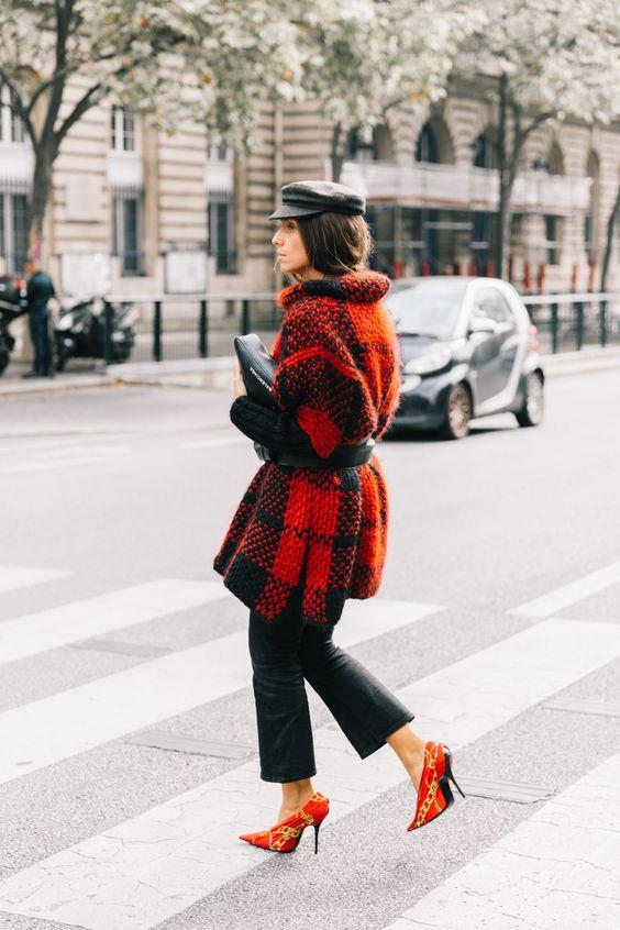 κόκκινες-boho γόβες-με-τζιν-και-πανωφόρι-ιδέες-