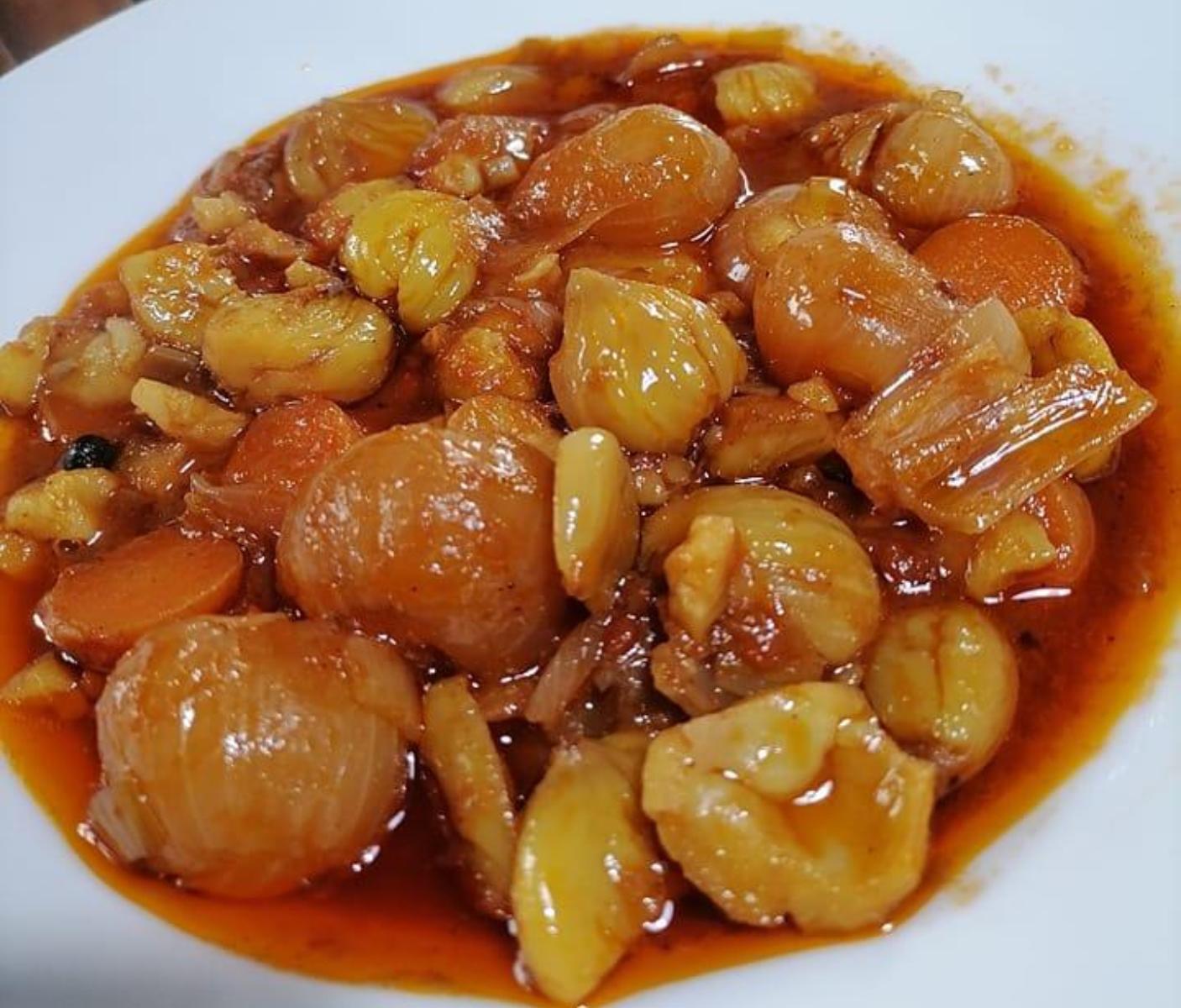 Κάστανα στιφάδο για το Πρωτοχρονιάτικο τραπέζι