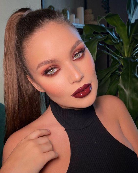 καφέ αποχρώσεις-στο-μακιγιάζ-ιδέες-