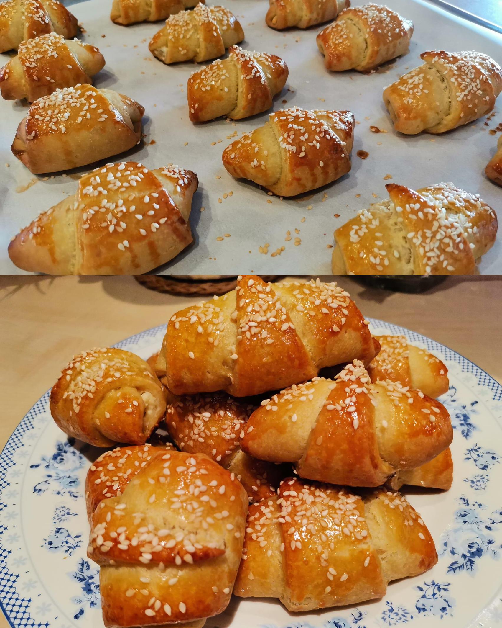 Κρουασάν τυροπιτάκια για το σχολείο