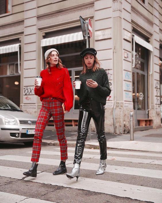 ιδέες-για-καρό παντελόνι-Χειμώνας 2023-