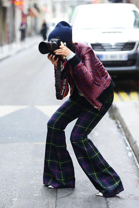 καρό παντελόνι-με-animal print τζάκετ-ιδέες-