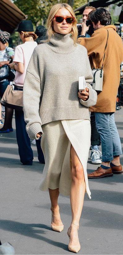 ιδέες-για-ντύσιμο-με-μακρύ πουλόβερ-τον-Χειμώνα 2023-