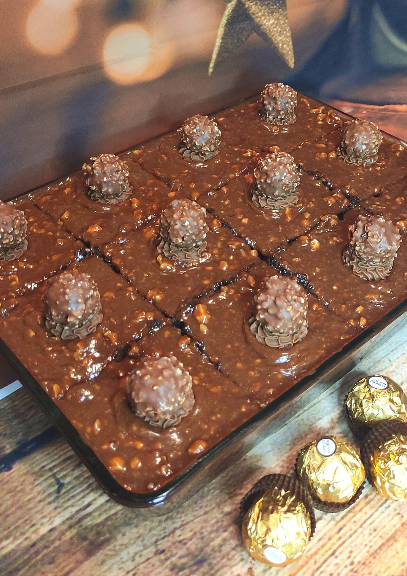 σοκολατόπιτα-Ferrero Rocher-συνταγή-