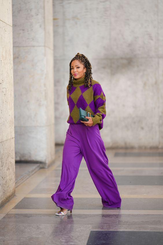 ιδέες-για-ντύσιμο-με-φαρδιά παντελόνα-Χειμώνας 2023-