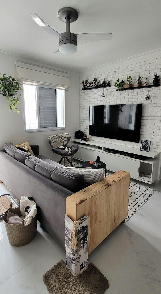 ιδέες διακόσμησης-με-γκρι σαλόνι-