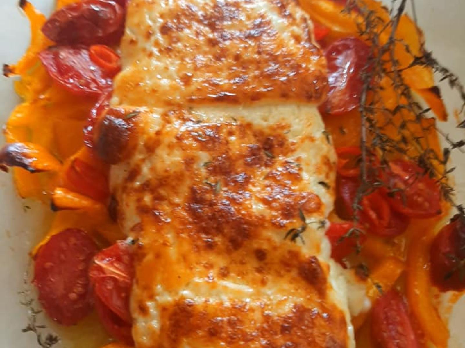 φέτα-ψητή-με-ντοματίνια-και-πιπεριές-συνταγή- φέτα-ψητή-με-ντοματίνια-και-πιπεριές-συνταγή-