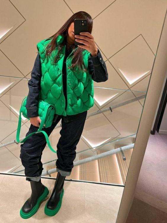 πράσινο-καπιτονέ-τζάκετ-ιδέες-