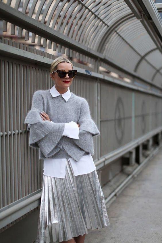 ασημί-μάξι-φούστα-με-πιέτες-ιδέες-