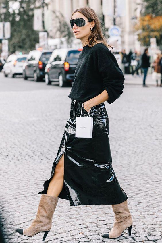 μαύρη-μάξι φούστα-ιδέες-