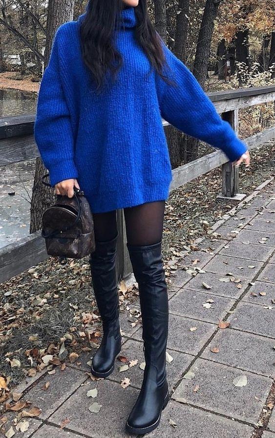 Ιδέες για μπλε ηλεκτρίκ πουλόβερ και 15 ιδέες να το συνδυάσεις