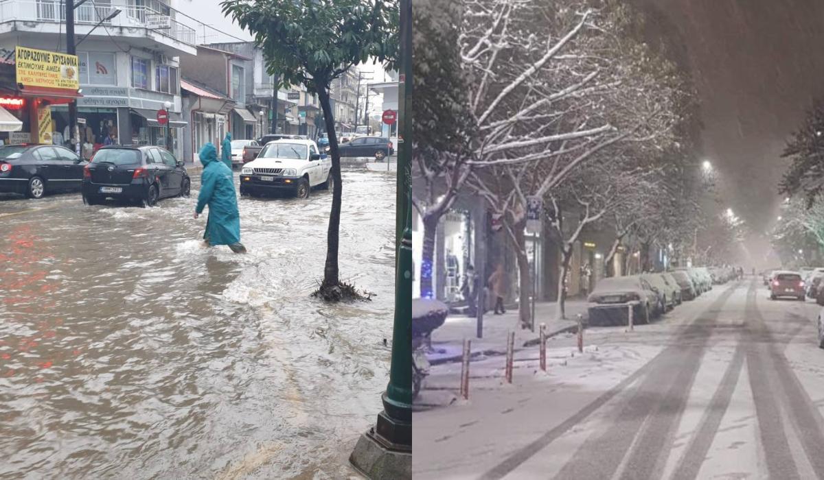 Κακοκαιρία : Χιόνια στη Μακεδονία και  πλημμύρες στη Ζάκυνθο  – Πότε τα φαινόμενα θα πλήξουν την Αττική