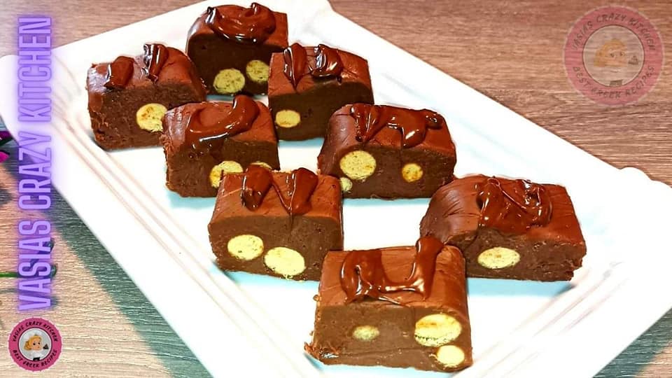 σοκολατένια-παστάκια-με-3 υλικά-συνταγή-