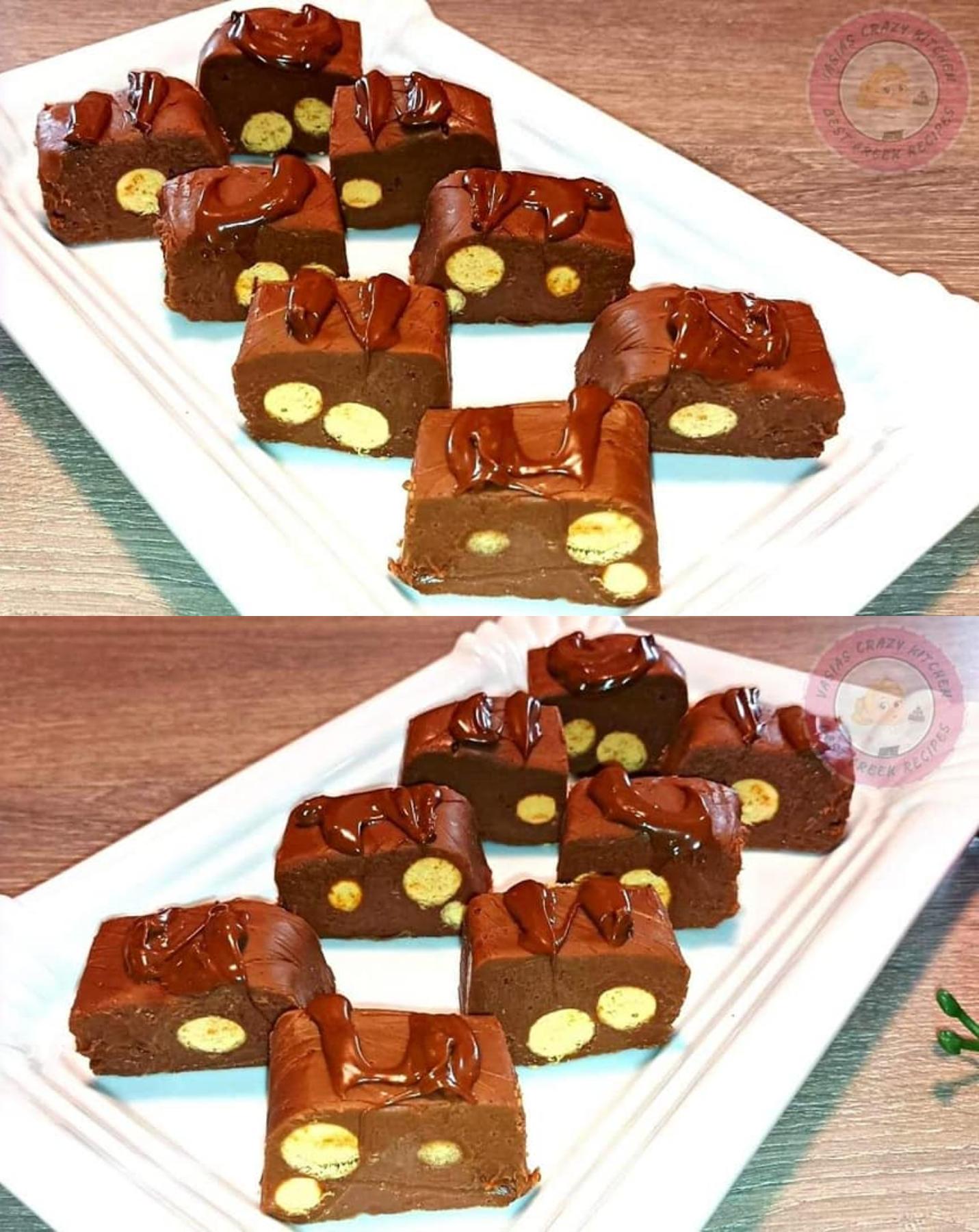 Σοκολατένια παστάκια με 3 υλικά